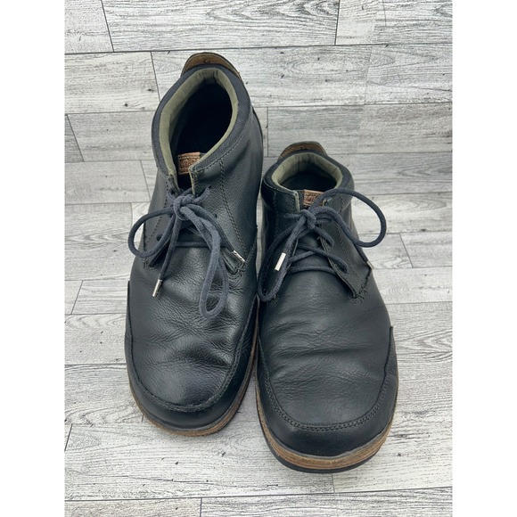 Olukai Kamuela Mens Black‎ Leather Chukka Boots Size 11 10131-4033 main image 14